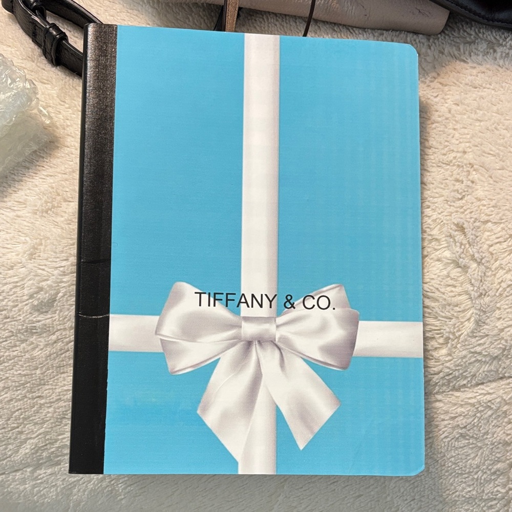 Tiffany & Co. Turquoise and White Ribbon Journal Free Gift